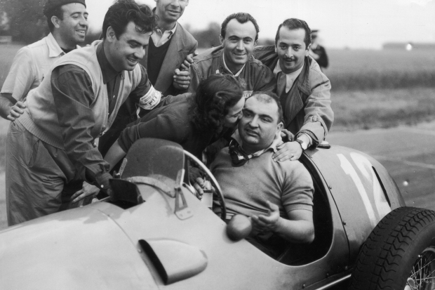 01. FerrariÆs first race win. Froilan Gonzalez. British Grand Prix, 14 July 1951