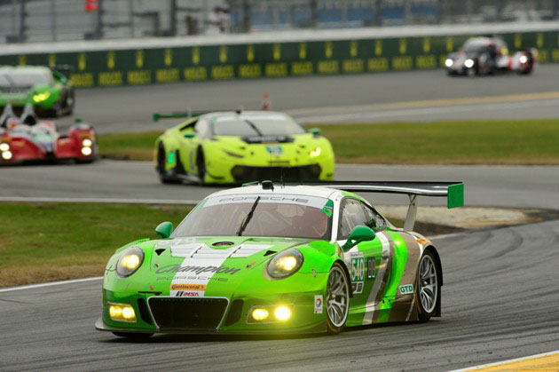 28-31 January, 2016, Daytona Beach, Florida USA 540, Porsche, GT3 R, GTD, Timothy Pappas, Nicky Catsburg, Patrick Long, Andy Pilgrim ©2016, Richard Dole LAT Photo USA