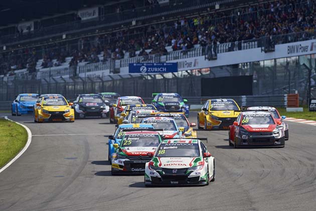 2016 EVENT: Race of Germany TRACK: Nürburgring Nordschleife TEAM: Castrol Honda World Touring Car Team CAR: Honda Civic wtcc DRIVER: Tiago Monteiro took the lead at the start of race 1