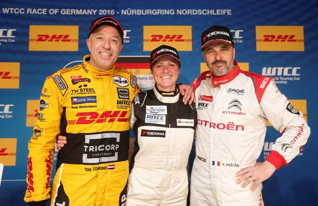 CORONEL Tom (ned) Chevrolet Cruze RML team Roal motorsport portrait ambiance SCHMITZ Sabine Chevrolet Cruze team All Inkl.com Munnich motorsport portrait ambiance MULLER Yvan (fra) Citroen C Elysee team Citroen TOTAL WTCC portrait ambiance during the 2016 FIA WTCC World Touring Car Race of Nurburgring, Germany from May 27 to 29 - Photo Jean Michel Le Meur / DPPI