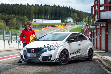 Honda Civic Type R sets new benchmark time at Spa-Francorchamps with Honda WTCC's driver Rob Huff