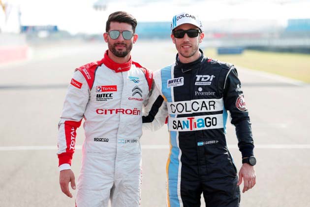 LOPEZ José Maria (arg) Citroen C Elysee team Citroen TOTAL WTCC portrait ambiance GUERRIERI Esteban (arg) Chevrolet Cruze RML team Campos racing ambiance portrait during the 2016 FIA WTCC World Touring Car Race of Argentina at Termas de Rio Hondo, Argentina on August 6 to 7 - Photo Jean Michel Le Meur / DPPI